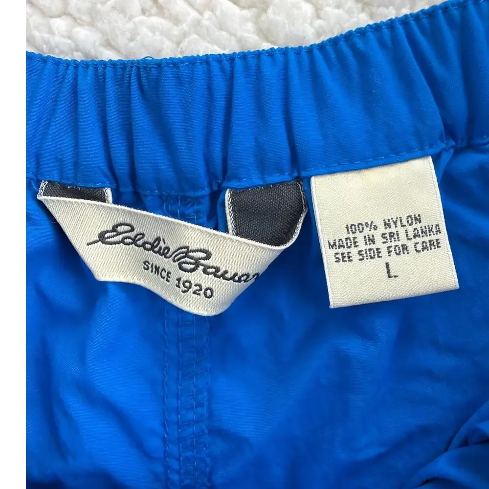 Eddie Bauer Mens Swim Shorts‎ Large Blue Nylon 6